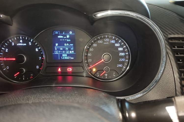 Used Kia K3 2013 1.6L Manual GLS Odometer Close Up