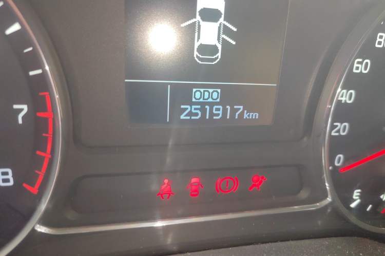 Used Kia K3 2013 1.6L Manual GLS Odometer Close Up