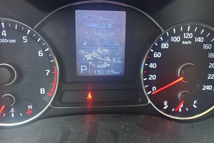 Used Kia K3 2013 1.6L Automatic GLS Odometer Close Up