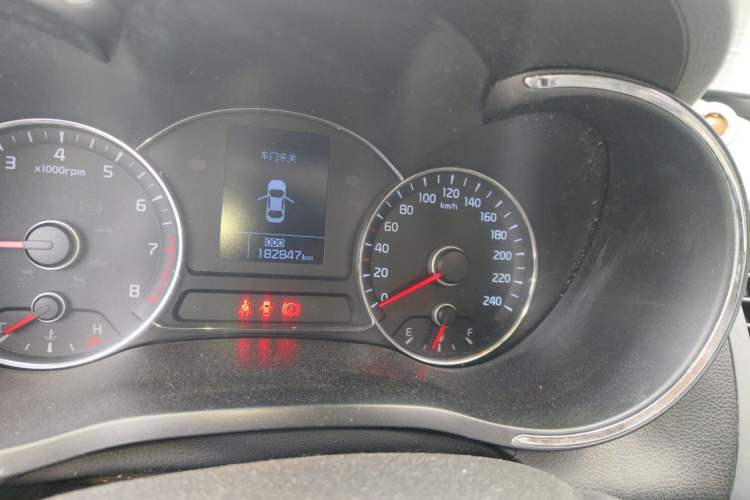 Used Kia K3 2013 1.6L Manual GLS Odometer Close Up