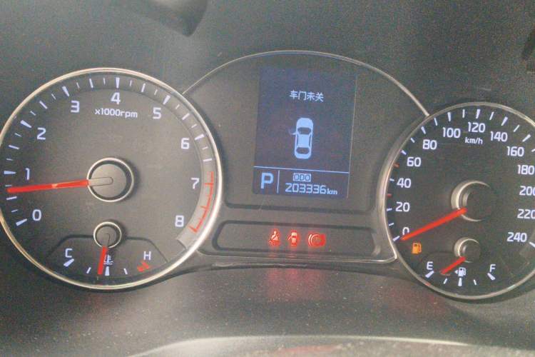 Used Kia K3 2013 1.6L Automatic GL Odometer Close Up