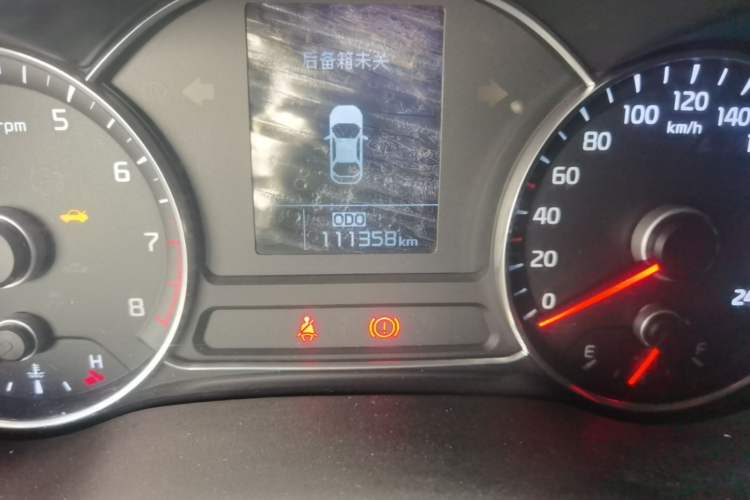 Used Kia K3 2013 1.6L Manual GLS Odometer Close Up