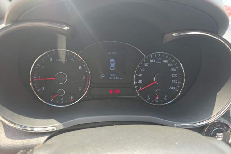 Used Kia K3 2013 1.6L Automatic GLS Odometer Close Up