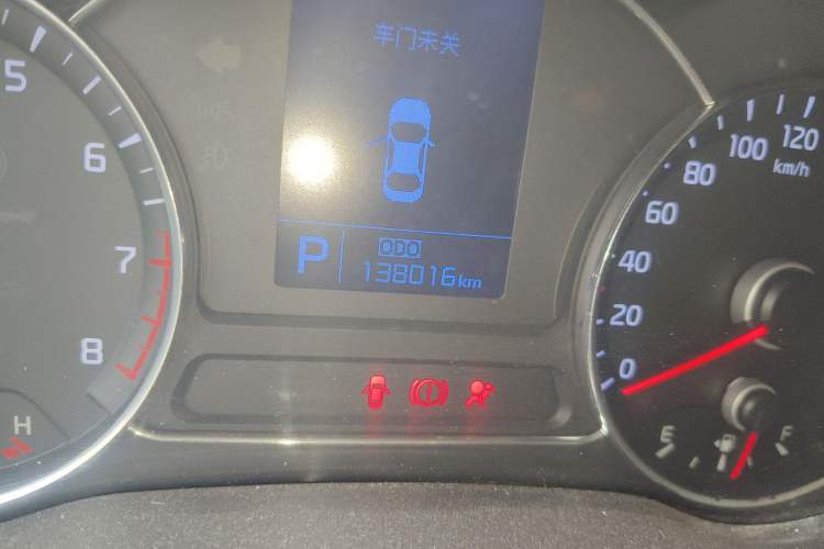 Used Kia K3 2013 1.6L Automatic GLS Odometer Close Up