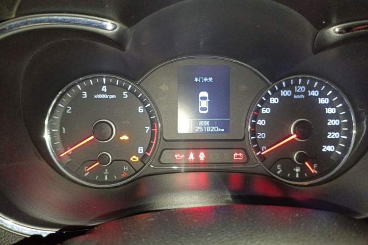 Used Kia K3 2013 1.6L Automatic DLX Odometer Close Up