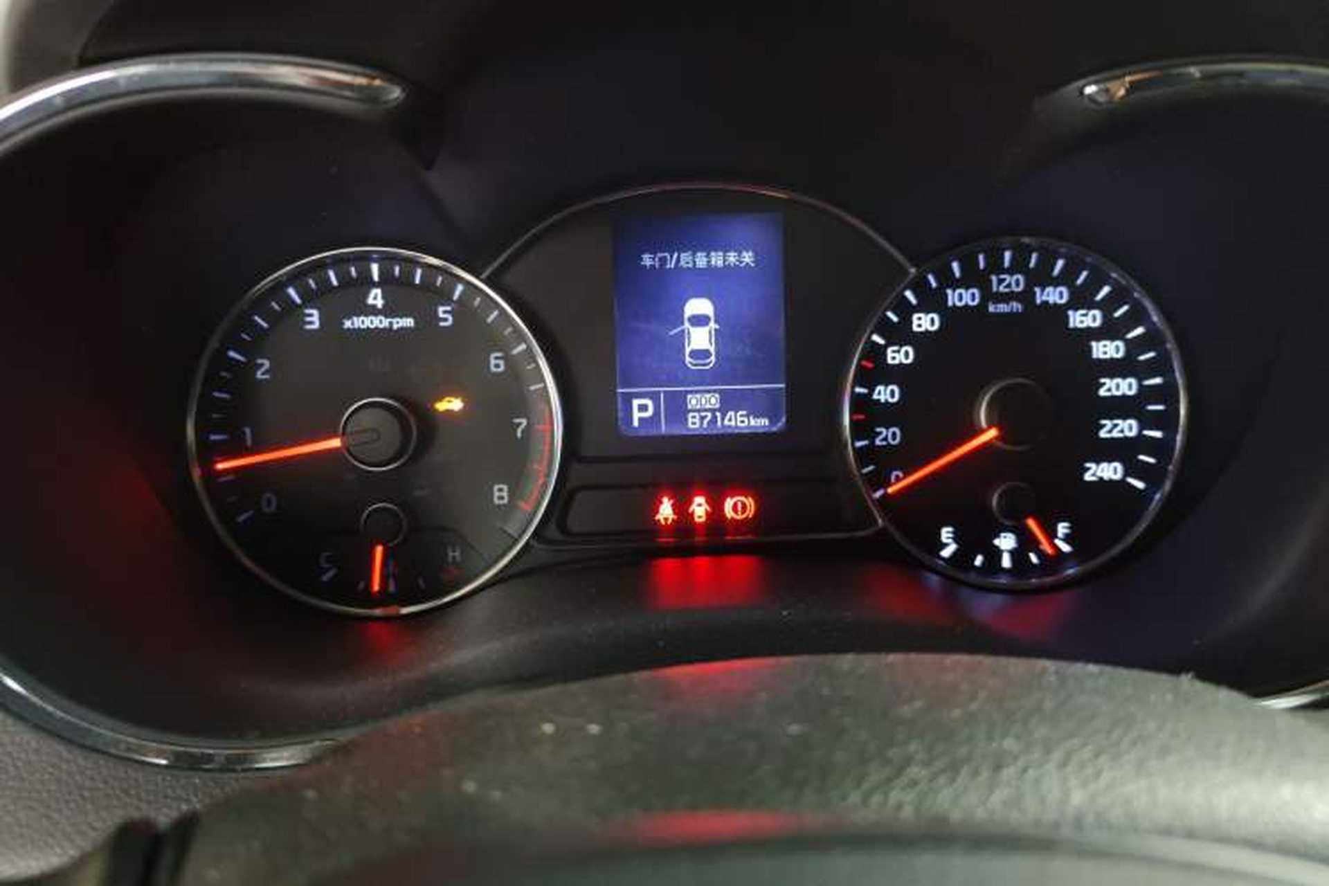 Used Kia K3 2013 1.6L Automatic GL Odometer Close Up