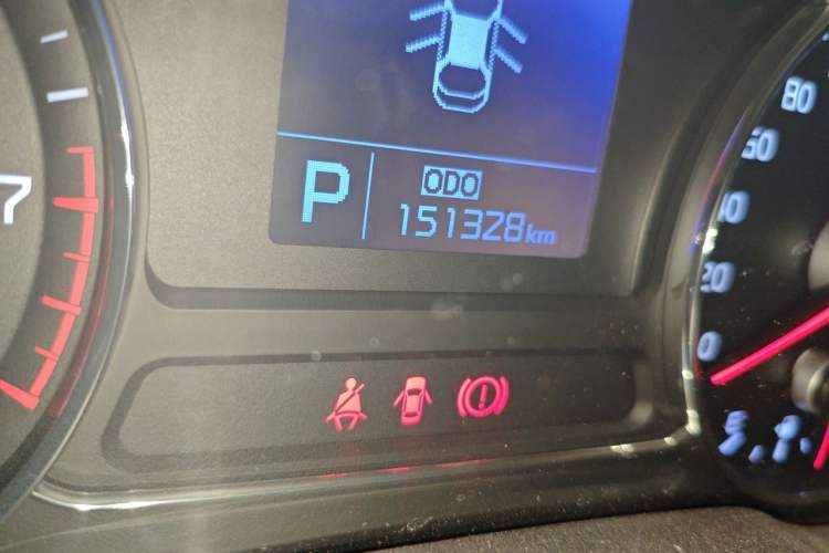 Used Kia K3 2013 1.6L Automatic GLS Odometer Close Up