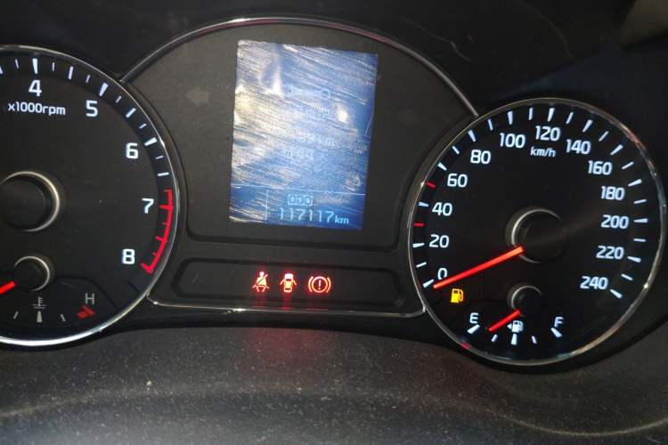 Used Kia K3 2013 1.6L Manual GLS Odometer Close Up