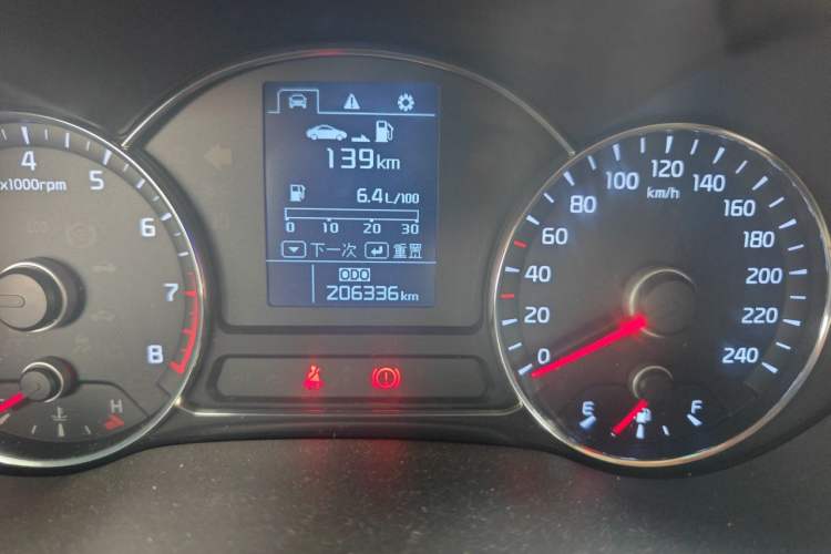 Used Kia K3 2013 1.6L Manual GLS Odometer Close Up