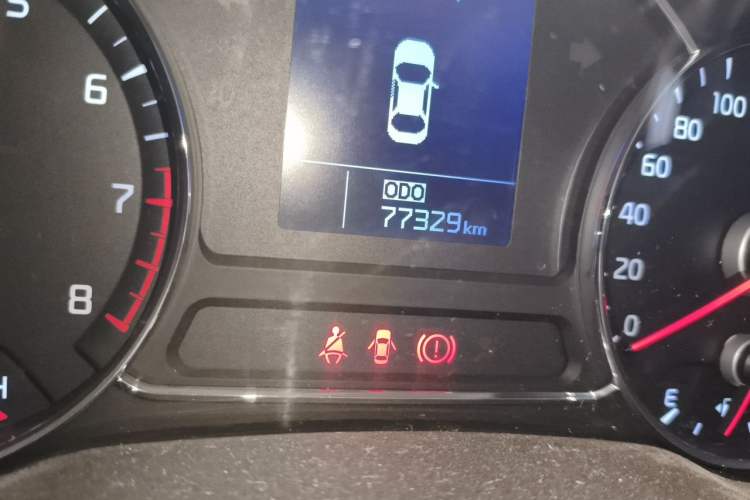 Used Kia K3 2013 1.6L Manual GLS Odometer Close Up