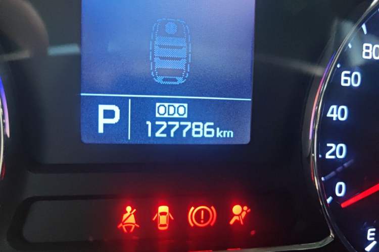 Used Kia K3 2013 1.6L Automatic GLS Odometer Close Up