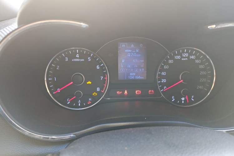 Used Kia K3 2013 1.6L Manual GLS Odometer Close Up