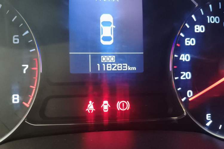 Used Kia K3 2013 1.6L Manual GLS Odometer Close Up