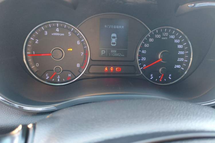 Used Kia K3 2013 1.6L Automatic GLS Odometer Close Up