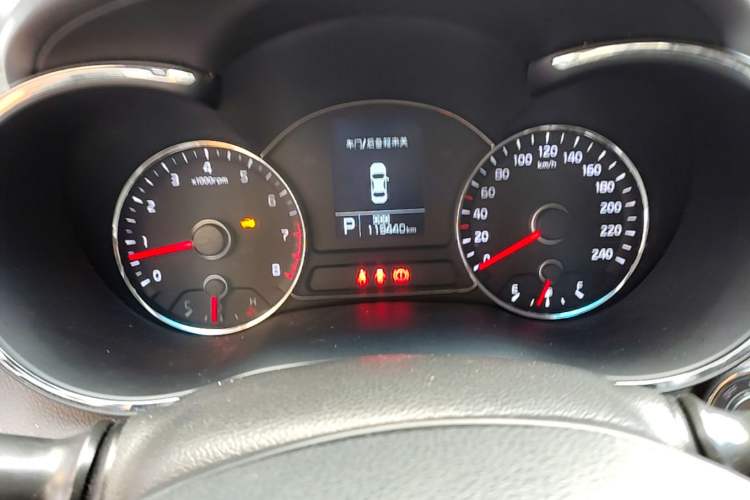 Used Kia K3 2013 1.6L Automatic GLS Odometer Close Up