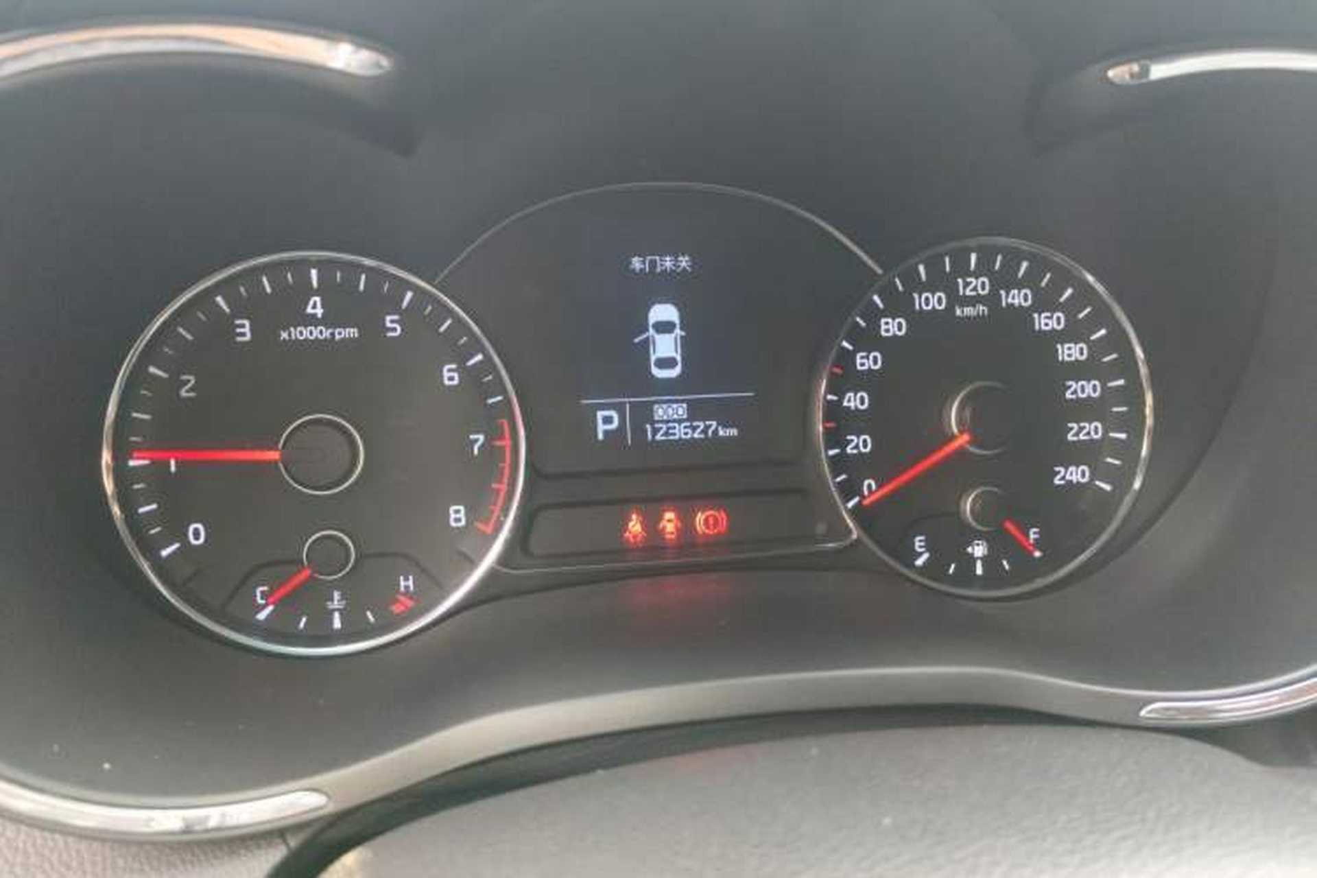 Used Kia K3 2013 1.6L Automatic GLS Odometer Close Up