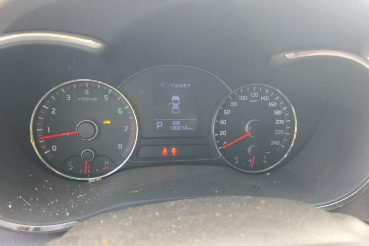 Used Kia K3 2013 1.6L Automatic GL Odometer Close Up