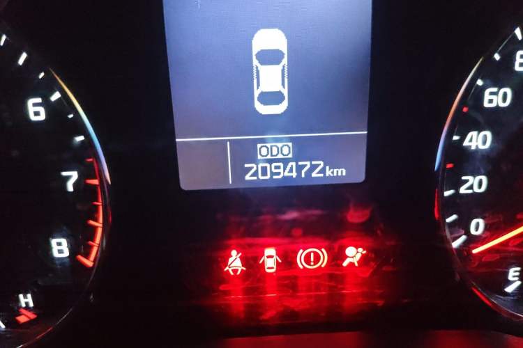 Used Kia K3 2013 1.6L Manual GLS Odometer Close Up