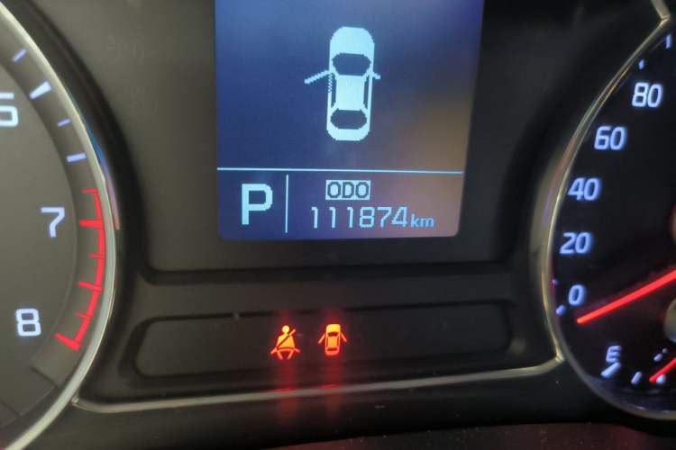 Used Kia K3 2013 1.6L Automatic DLX Odometer Close Up