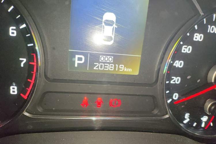 Used Kia K3 2013 1.6L Automatic GLS Odometer Close Up