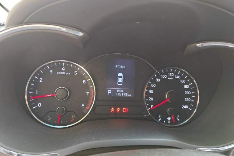Used Kia K3 2013 1.6L Automatic DLX Odometer Close Up