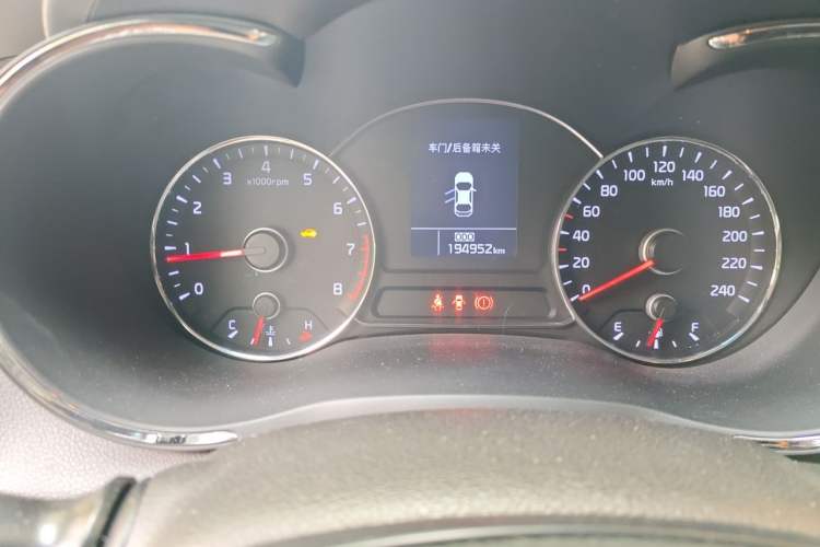 Used Kia K3 2013 1.6L Manual GLS Odometer Close Up