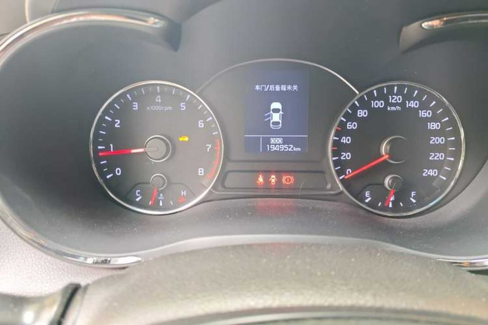 Used Kia K3 2013 1.6L Manual GLS Odometer Close Up