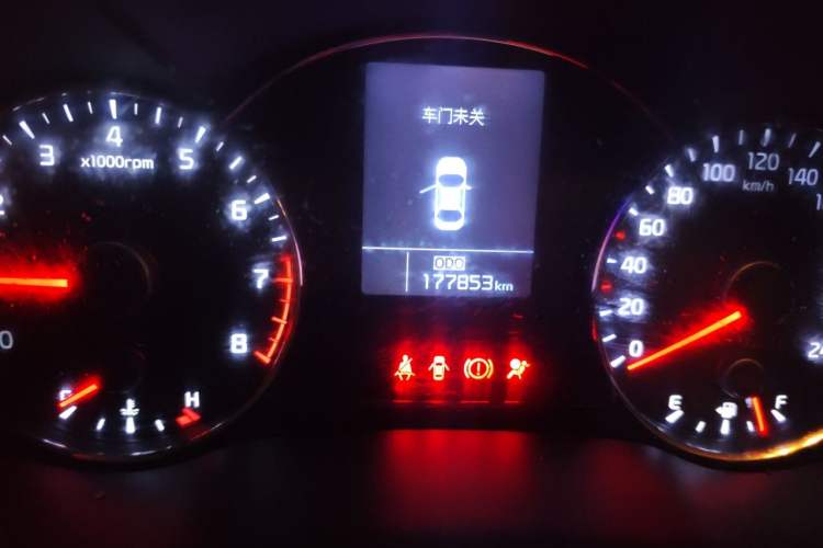 Used Kia K3 2013 1.6L Manual GLS Odometer Close Up