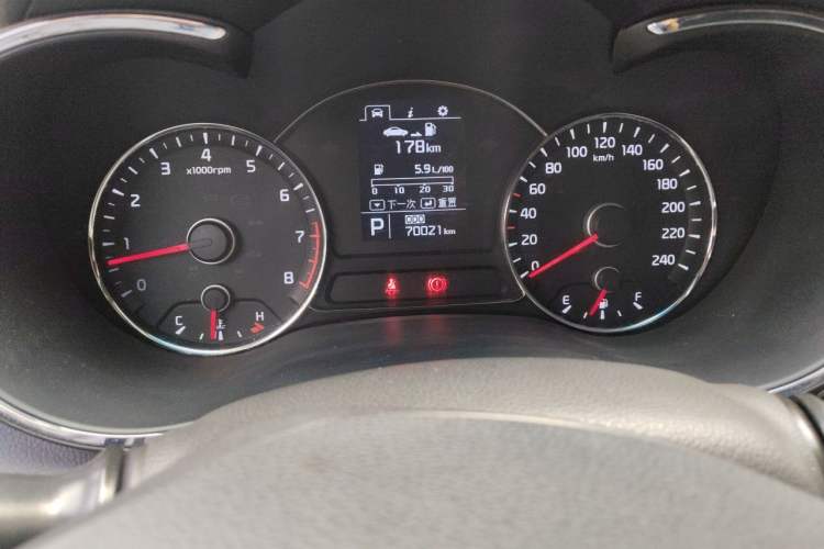 Used Kia K3 2013 1.6L Automatic GLS Odometer Close Up