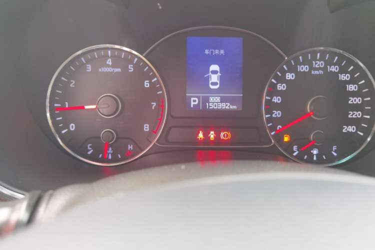 Used Kia K3 2013 1.6L Automatic DLX Odometer Close Up