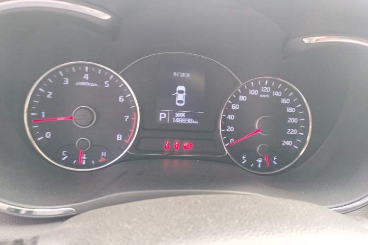 Used Kia K3 2013 1.6L Automatic GL Odometer Close Up