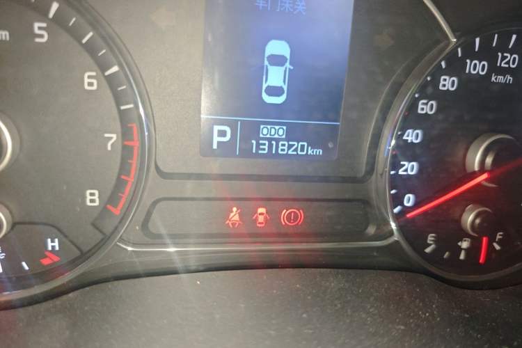 Used Kia K3 2013 1.6L Automatic GLS Odometer Close Up