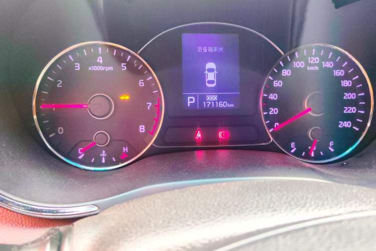 Used Kia K3 2013 1.6L Automatic DLX Odometer Close Up