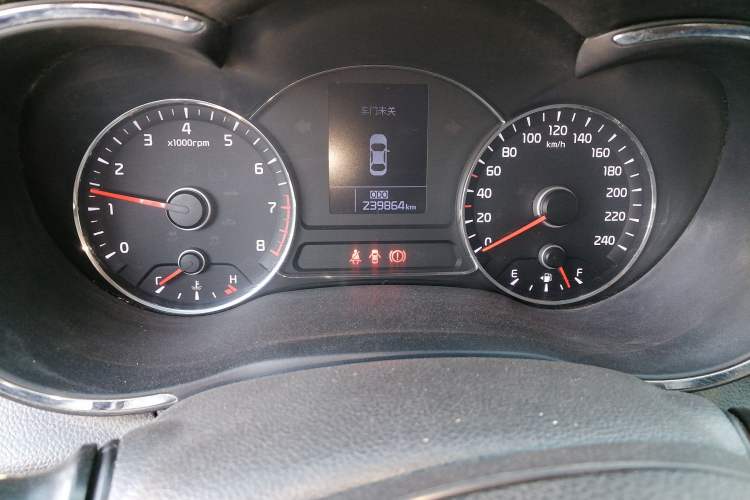 Used Kia K3 2013 1.6L Manual GLS Odometer Close Up