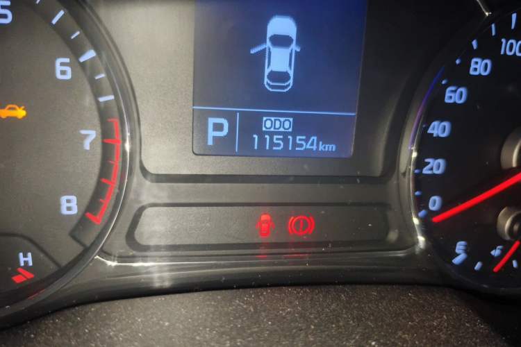 Used Kia K3 2013 1.6L Automatic DLX Odometer Close Up