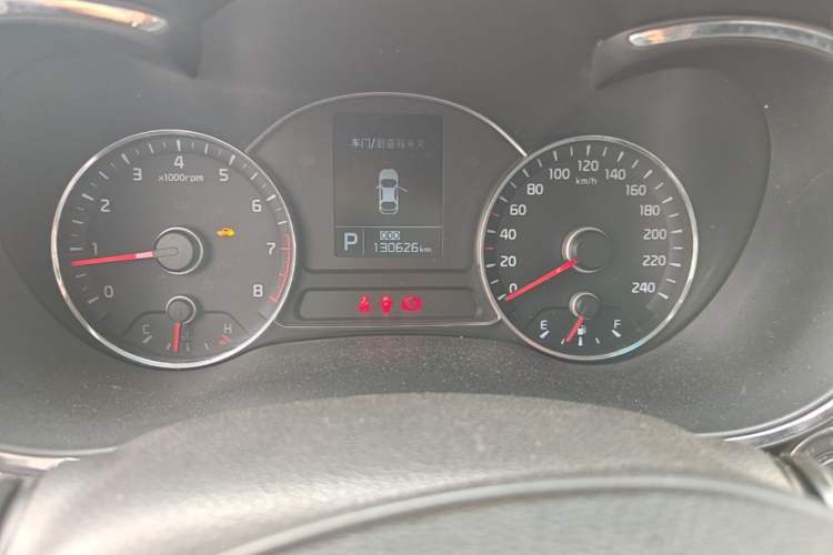 Used Kia K3 2013 1.6L Automatic GLS Odometer Close Up