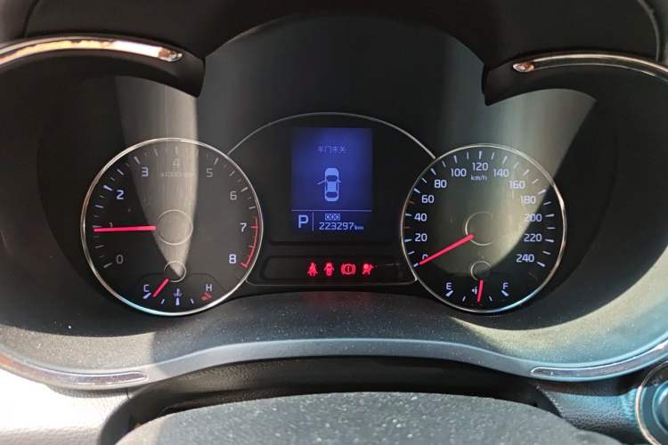 Used Kia K3 2013 1.6L Automatic GLS Odometer Close Up