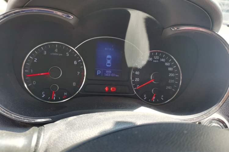 Used Kia K3 2013 1.6L Automatic GLS Odometer Close Up