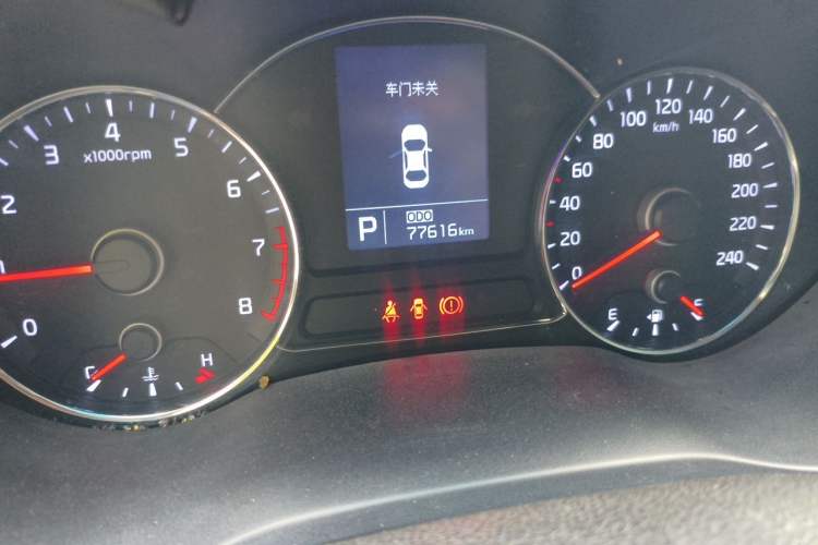 Used Kia K3 2013 1.6L Automatic DLX Odometer Close Up