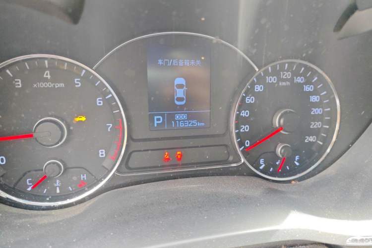 Used Kia K3 2013 1.6L Automatic GL Odometer Close Up