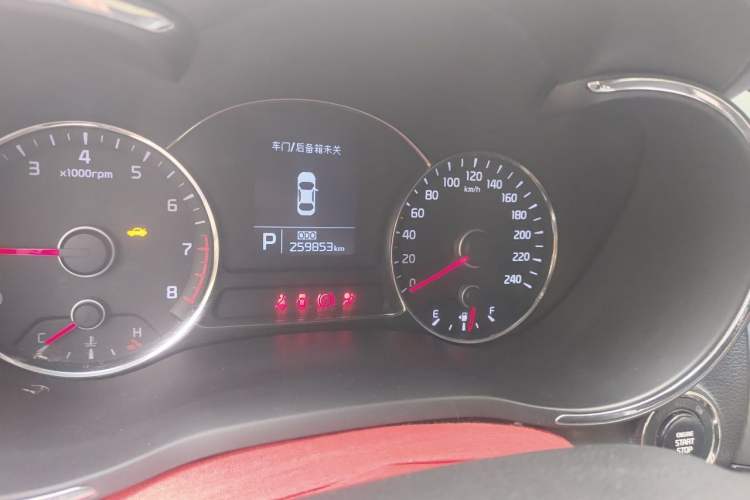 Used Kia K3 2013 1.6L Automatic GLS Odometer Close Up