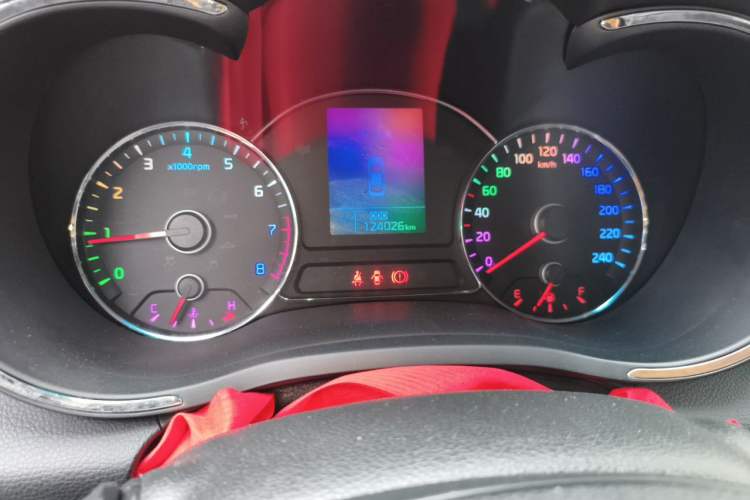 Used Kia K3 2013 1.6L Manual GLS Odometer Close Up