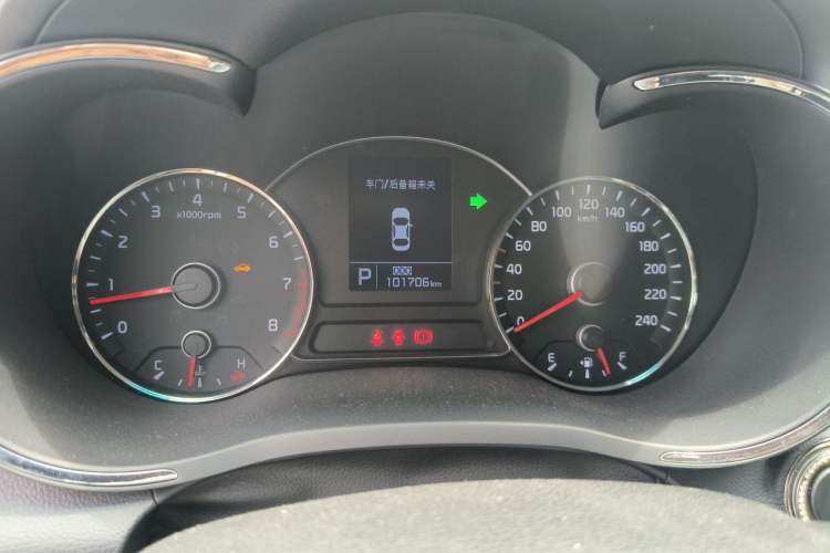 Used Kia K3 2013 1.6L Automatic DLX Odometer Close Up