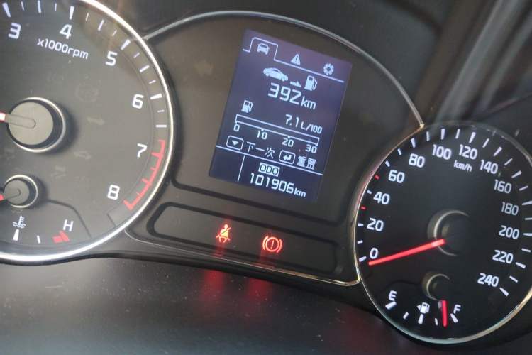 Used Kia K3 2013 1.6L Manual GLS Odometer Close Up