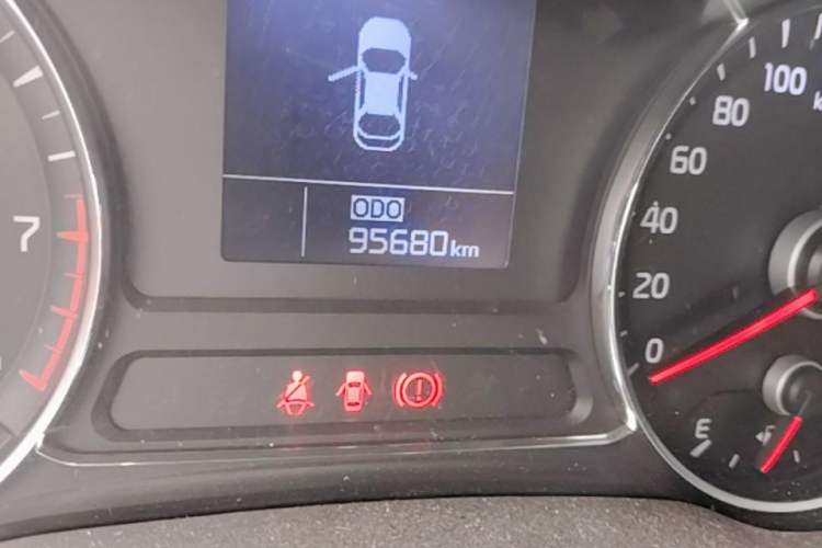 Used Kia K3 2013 1.6L Manual GLS Odometer Close Up