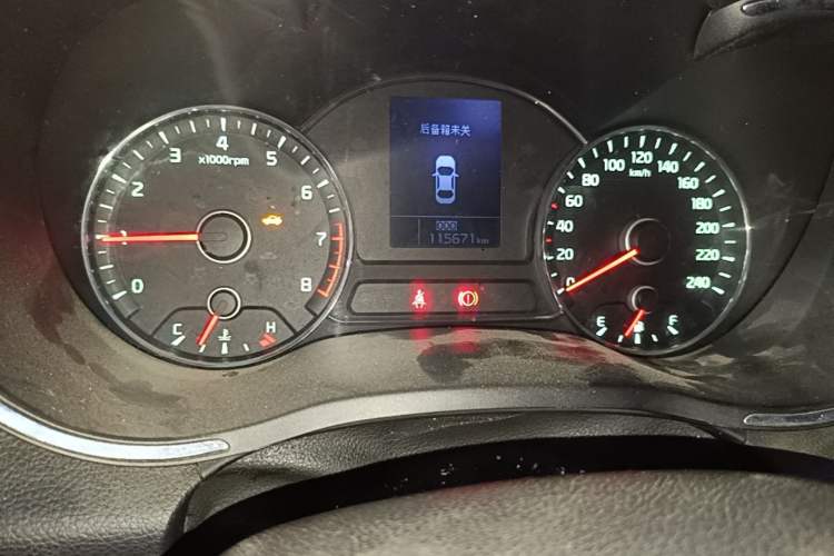 Used Kia K3 2013 1.6L Manual GLS Odometer Close Up