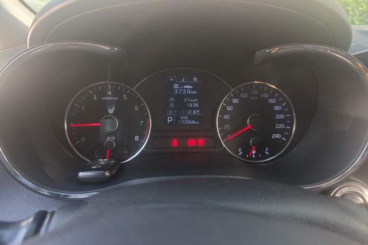 Used Kia K3 2013 1.6L Automatic GLS Odometer Close Up