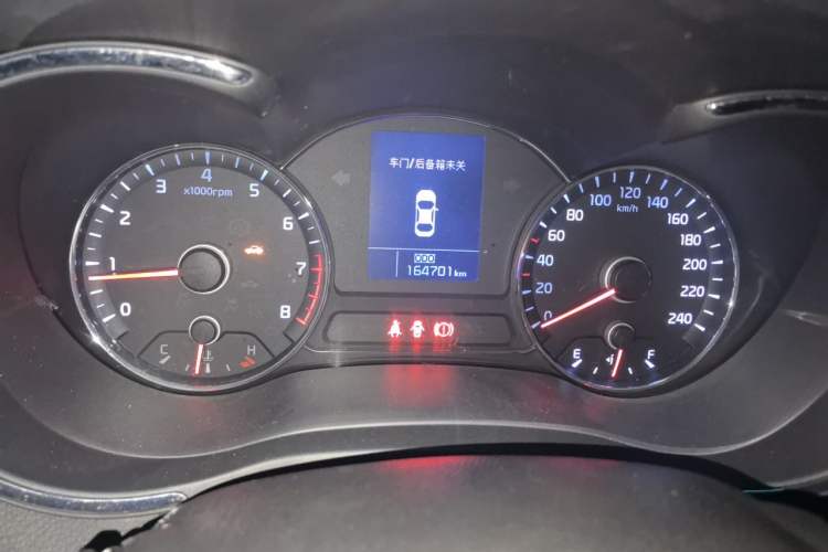 Used Kia K3 2013 1.6L Manual GLS Odometer Close Up