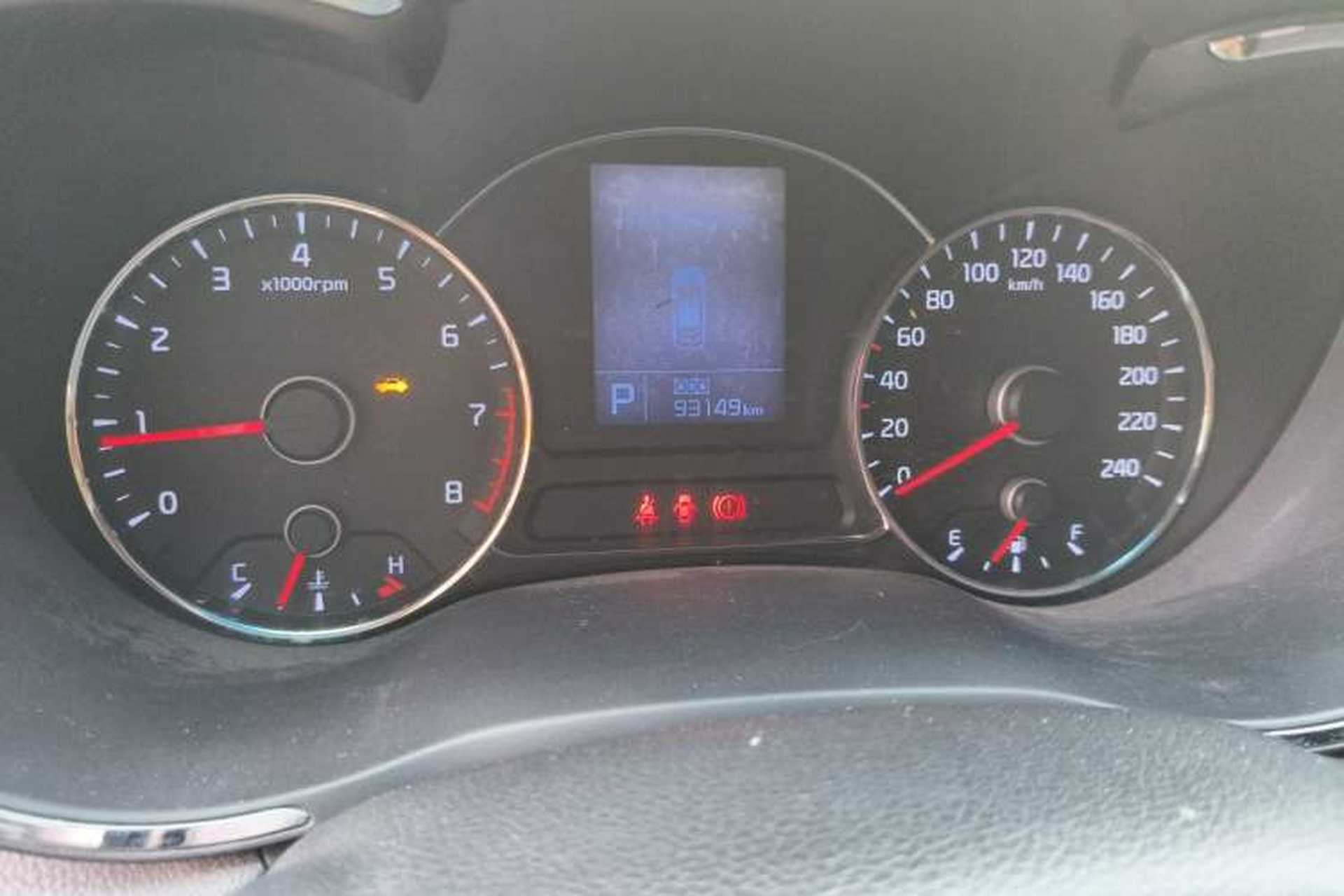Used Kia K3 2013 1.6L Automatic GLS Odometer Close Up