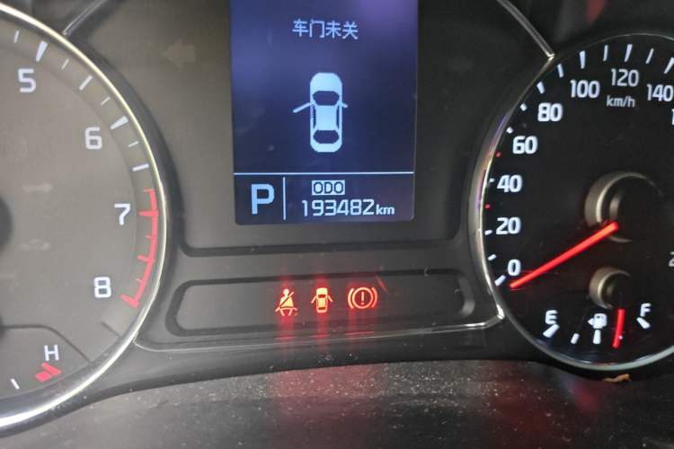 Used Kia K3 2013 1.6L Automatic GL Odometer Close Up